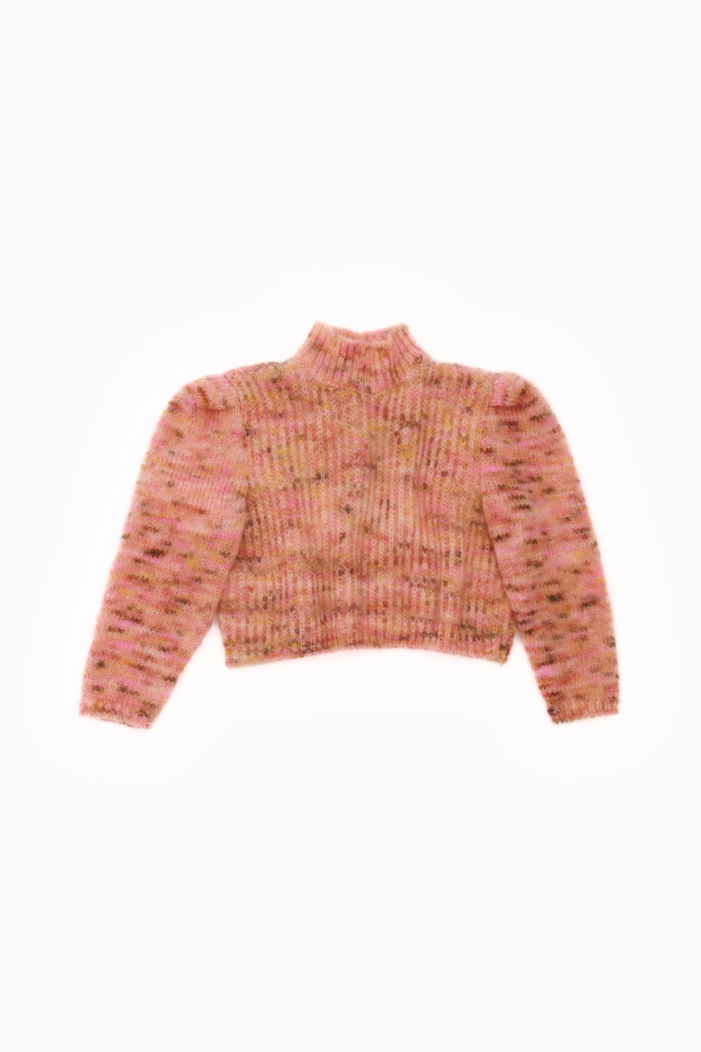 Pink Knit Sweater Handmade in Barcelona for Women, Sustainable Mohair