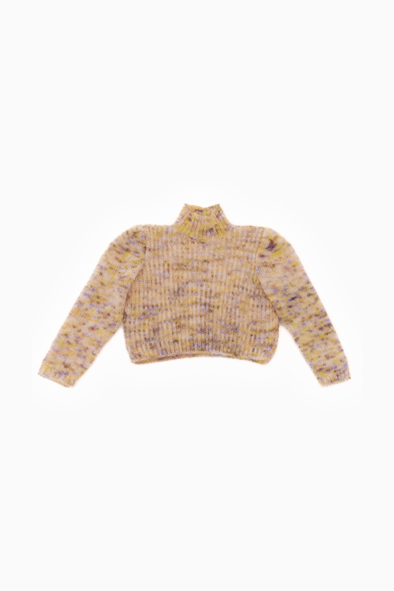 Brown Knit Sweater Handmade in Barcelona for Women, Sustainable Mohair