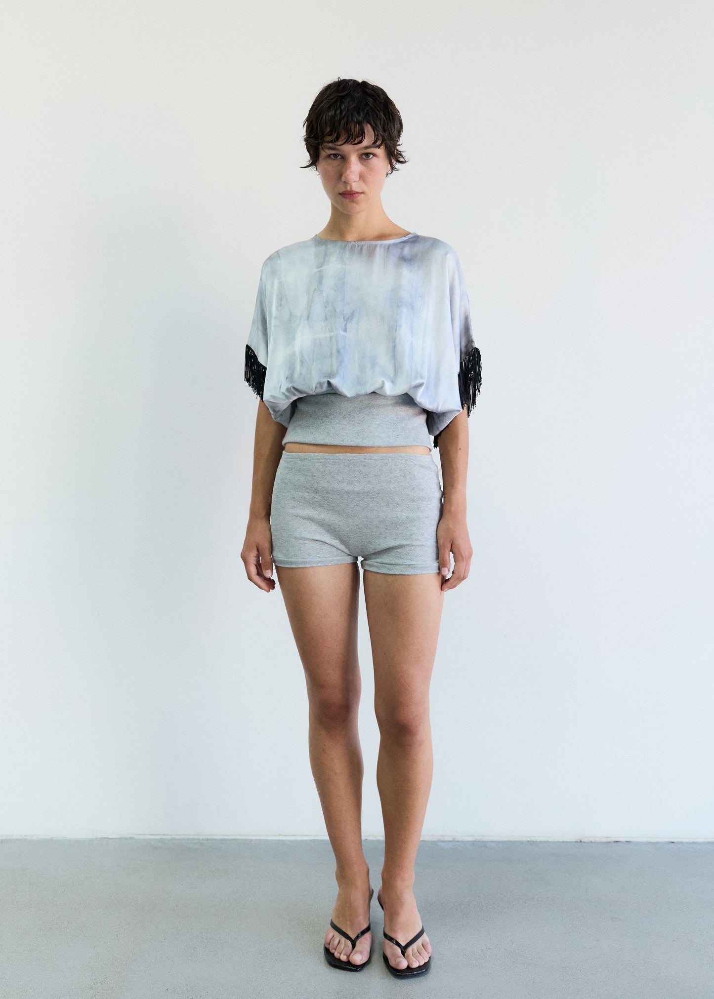 Carolina shorts / light mélange grey
